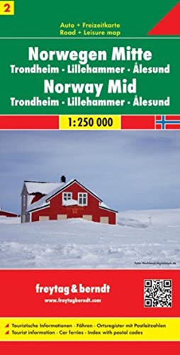 Freytag Berndt Autokarten, Norwegen Mitte - Trondheim - Lillehammer - Ålesund, Blatt 2 - Maßstab 1:250.000